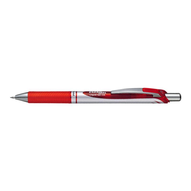 Pentel Roller cu gel Pentel EnerGel BL77-BO, roșu, uscare rapidă, vârf fin pentru scriere precisă