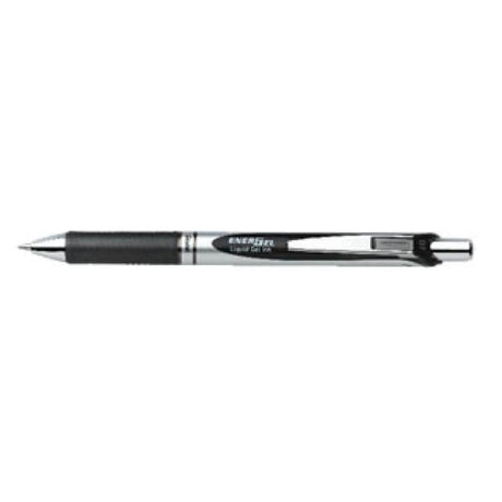 Pentel Roller cu cerneală gel Pentel EnerGel BL77-AO, negru, uscare rapidă, scriere fină și confortabilă