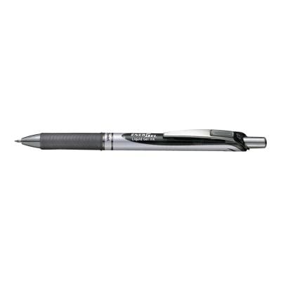 Pentel Roller cu cerneală gel Pentel EnerGel BL77-AO, negru, uscare rapidă, scriere fină și confortabilă