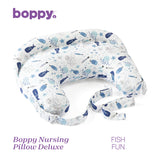 Perna Alaptare Chicco Boppy Deluxe, Deluxe Fish Fun, 0luni+