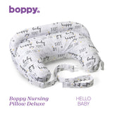 Perna Alaptare Chicco Boppy Deluxe, Hello Baby, 0luni+