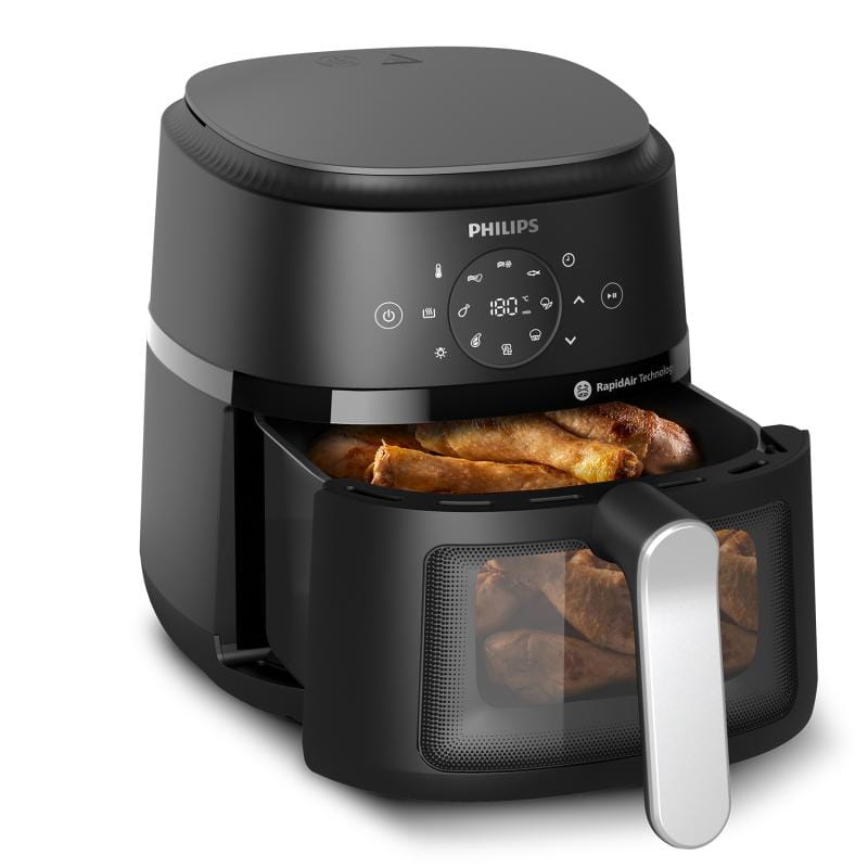 Philips Friteuză cu aer cald Philips Airfryer NA221/00, 4,2 L, 1500 W, Negru