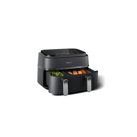 Philips Friteuză cu aer cald Philips Airfryer NA352/00 Dual Basket 9L 2750W, negru-cupru