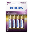 Philips Baterie Baterie Philips PH-FR6LB4A/10 | 0.06kg, 1.5V, AA, 4, Roșu