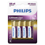 Philips Baterie Baterie Philips PH-FR6LB4A/10 | 0.06kg, 1.5V, AA, 4, Roșu