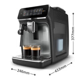 Philips Espressor automat Philips Home Series EP3329/70, negru, pentru cafea boabe, băuturi rapide și întreținere ușoară
