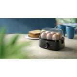 Philips Fierbător de ouă Philips HD9137/90, negru, capacitate 6 ouă, ouă moi/medii/tari