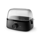 Philips Fierbător de ouă Philips HD9137/90, negru, capacitate 6 ouă, ouă moi/medii/tari