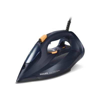 Philips Fier de călcat cu abur Philips Azur DST7060/20, 3000 W, talpă SteamGlide, albastru