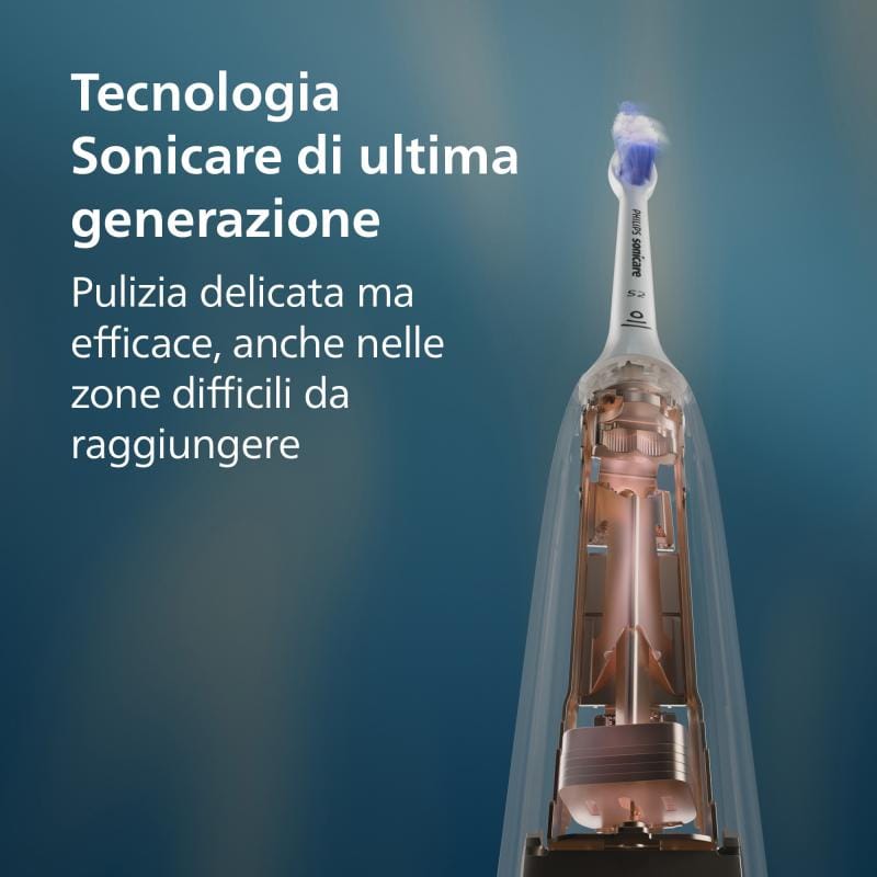 Philips Set 2 Periuțe de Dinți Electrice Philips Sonicare 5500 HX7119/01, Bleumarin/Alb, Tehnologie Sonicare