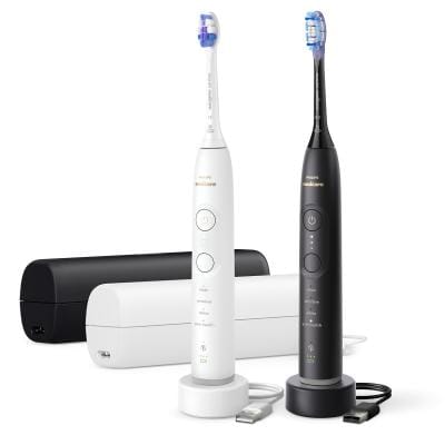 Philips Set 2x Periuțe de dinți electrice Philips Sonicare 7100 HX7429/02 Duo Pack, negru/alb