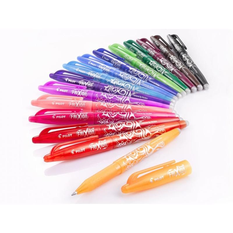Pilot Pix cu gel ștergibil Pilot FriXion Ball BL-FR7-B, cerneală termosensibilă, negru, 0.7 mm