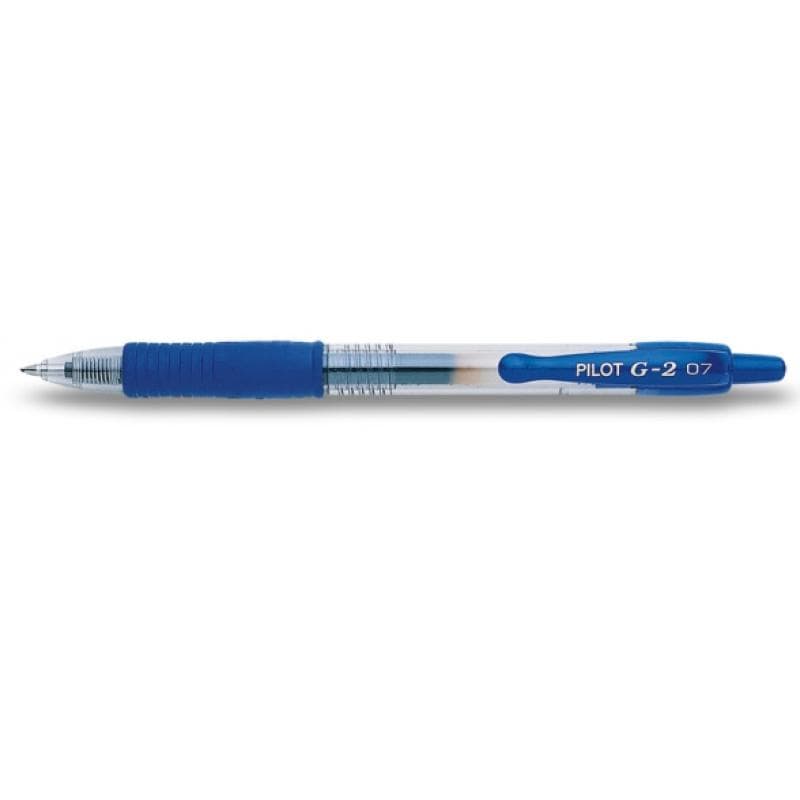 Pilot Pix cu gel Pilot G2 0,7 mm, albastru, retractabil, BL-G2-7-L (BLG27L)