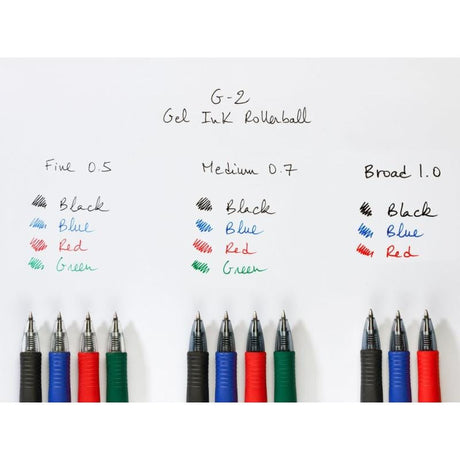 Pilot Pix cu gel Pilot G2 0,7 mm Roșu, retractabil, scriere fluentă și uscare rapidă (BL-G2-7-R)
