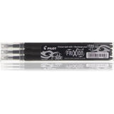 Pilot Set 3 Rezerve Pilot FriXion BLS-FR7-B, Cerneală Termosensibilă, Negru, pentru Pix/Roller FriXion