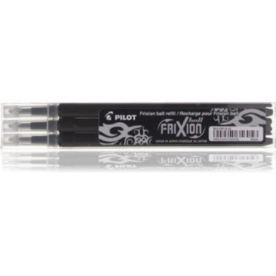 Pilot Set 3 Rezerve Pilot FriXion BLS-FR7-B, Cerneală Termosensibilă, Negru, pentru Pix/Roller FriXion