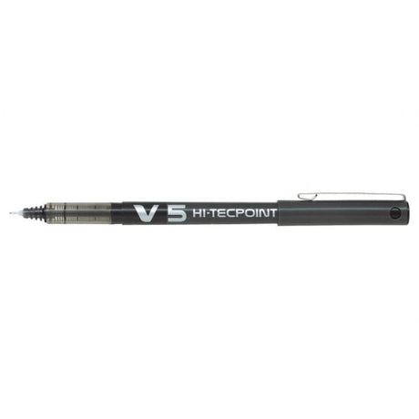 Pilot Roller Pilot V5 cu cerneală neagră, pentru birou și școală, model BX-V5-B / BXV5B