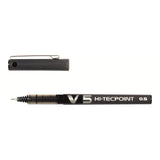 Pilot Roller Pilot V5 cu cerneală neagră, pentru birou și școală, model BX-V5-B / BXV5B