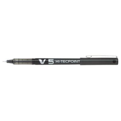 Pilot Roller Pilot V5 cu cerneală neagră, pentru birou și școală, model BX-V5-B / BXV5B