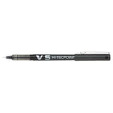 Pilot Roller Pilot V5 cu cerneală neagră, pentru birou și școală, model BX-V5-B / BXV5B