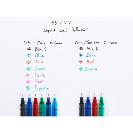 Pilot Pix cu cerneală gel Pilot V5, albastru, vârf 0,5 mm, model BX-V5-L / BXV5L