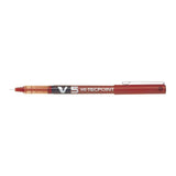 Pilot Roller Pilot V5 cu cerneală lichidă, roșu, vârf fin, model BX-V5-R / BXV5R