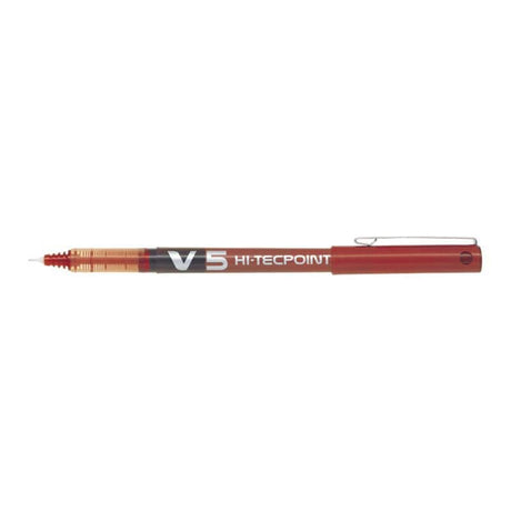 Pilot Roller Pilot V5 cu cerneală lichidă, roșu, vârf fin, model BX-V5-R / BXV5R