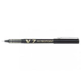 Pilot Roller Pilot V7 cu cerneală lichidă, negru, vârf fin, scriere precisă și fluidă (BX-V7-B)
