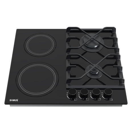 Samus Plita electrica Plita Vitroceramica Samus PSVG-622BG1 | 60cm, 4 Zone, Touch Control, Negru