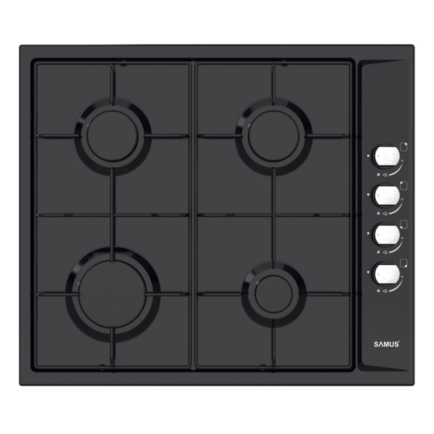 Samus Pachet built in Pachet Built-In Samus SCE828GCF3D+PSG-64SB | Cuptor Electric, Plita Gaz, 4 Arzatoare