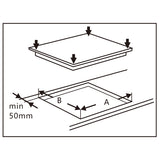 Pachet Built-in Samus PACHET SAMUS-ONL54 | Cuptor SC634GDT15H, 74L, Clasa A+, autocuratare catalitica +  Plita incorporabila inductie PSI-64BMG10, 4 zone gatit, sticla ceramica, 7000W, negru mat