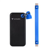 Pocket SSD USB 3.2 Gen 2 1TB Black/Blue Verbatiminclude doua carcase colorate