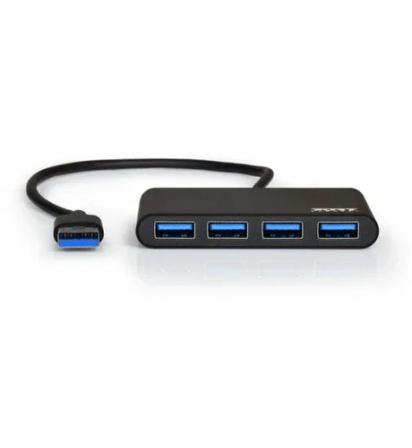 PORT DESIGNS Hub USB Port Designs 900121 4 porturi USB 30 conexiune USB Negru