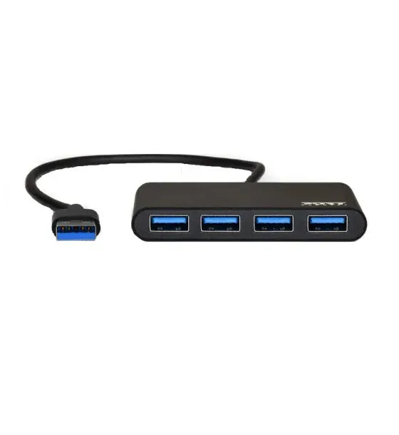 PORT DESIGNS Hub USB Port Designs 900121 4 porturi USB 30 conexiune USB Negru