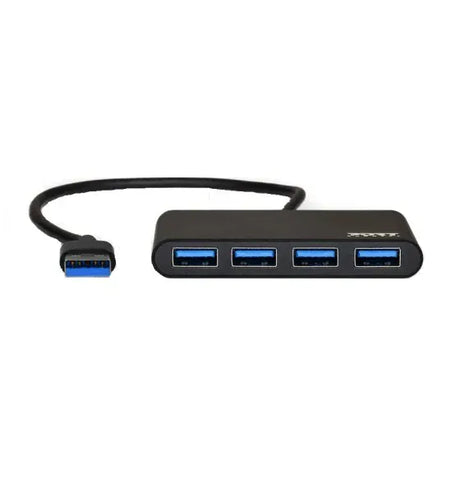 PORT DESIGNS Hub USB Port Designs 900121 4 porturi USB 30 conexiune USB Negru