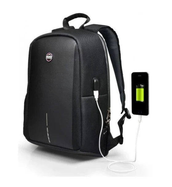 PORT DESIGNS Rucsac laptop Anti-Furt Port Designs Chicago EVO BP cu port USB extern si Husa impermeabila 13-16 Negru