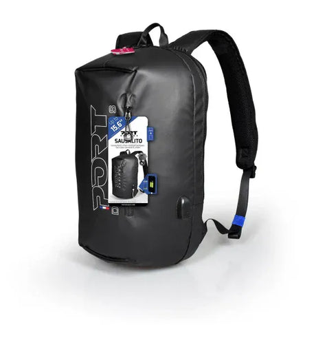 PORT DESIGNS Rucsac laptop Anti-Furt Port Designs Sausalito cu port USB extern Impermeabil 13-156inch Negru