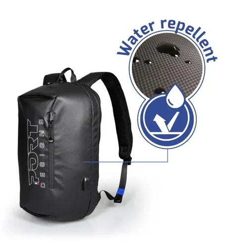 PORT DESIGNS Rucsac laptop Anti-Furt Port Designs Sausalito cu port USB extern Impermeabil 13-156inch Negru