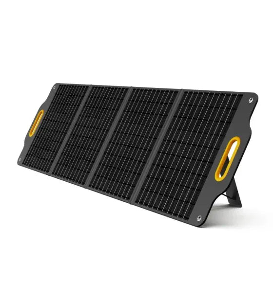 Powerness Panou Solar Powerness SolarX S200 200W pliabil portabil cu iesiri DC USB-A USB-C si cu Ecran LCD pentru monitorizare inchidere magnetica in 4 maxim 18v