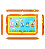 QUBO Tableta pentru copii QUBO T7 KIDS Quad-Core 3GB RAM 32GB ROM Android 13 Portocaliu