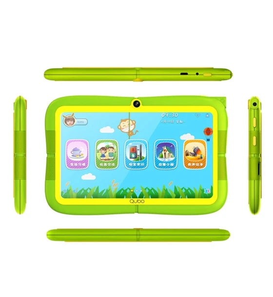 QUBO Tableta pentru copii QUBO T7 KIDS Quad-Core 3GB RAM 32GB ROM Android 13 Verde