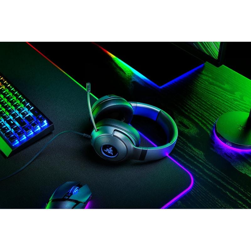 RAZER Cască Gaming Razer Kraken V3 X USB, Sunet Surround, Microfon Clar, Confort Ușor (RZ04-03750300-R3M1)