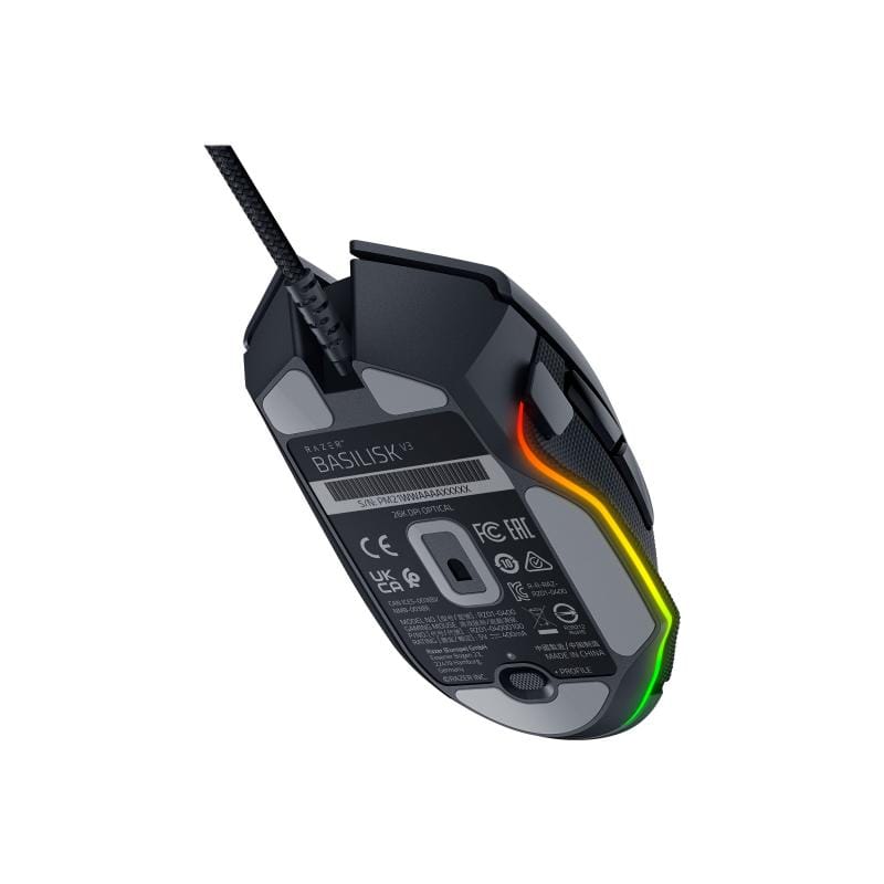 RAZER Mouse gaming Razer Basilisk V3, ergonomic, 26.000 DPI, 11 butoane programabile, Chroma RGB, negru