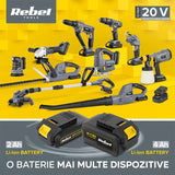 Rebel Acumulator Acumulator Rebel RB-2001 | 20V, Roșu