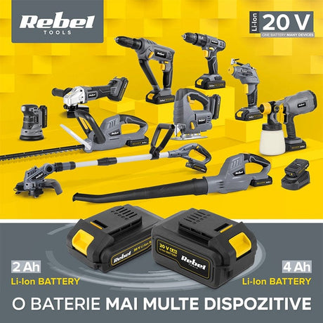 Rebel Acumulator Acumulator Rebel RB-2001 | 20V, Roșu