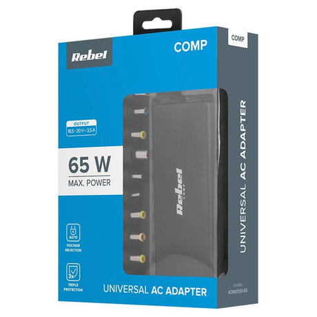 Rebel Incarcator laptop Laptop Rebel KOM0939-65 | 65W