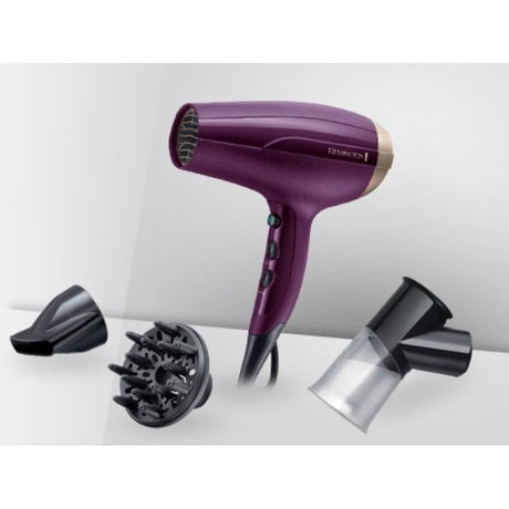 REMINGTON Uscător de păr Remington Your Style Dryer Kit D5219 pentru coafare rapidă și controlată, cu accesorii pentru volum și finisaj
