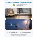 Renpho Cântar inteligent Renpho Elis Solar 2, negru, Wi‑Fi și Bluetooth, sincronizare aplicație, pentru monitorizarea greutății acasă