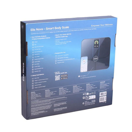Renpho Cântar inteligent RENPHO Elis Nova, analiză compoziție corporală, Bluetooth, negru