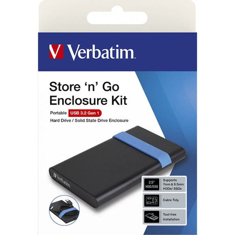 Rack HDD/SSD Verbatim 53106 | 2.5 inch, USB 3.2, Negru